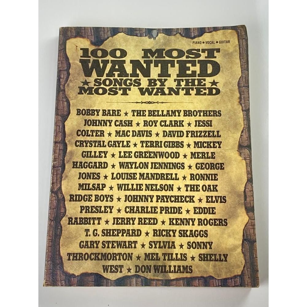 100 Most Wanted Songs By The Most Wanted Country Songbook Piano Vocal Guitar BP0